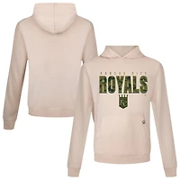 Men's Levelwear  Khaki Kansas City Royals Relay Protect Pullover Hoodie