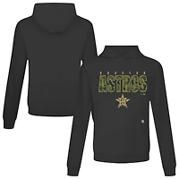 Men's Levelwear  Black Houston Astros Relay Protect Pullover Hoodie