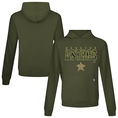 Men's Levelwear  Green Houston Astros Relay Protect Pullover Hoodie