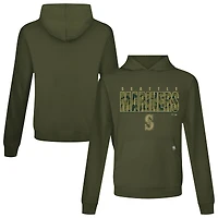 Men's Levelwear  Green Seattle Mariners Relay Protect Pullover Hoodie
