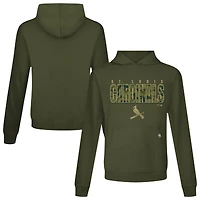 Men's Levelwear  Green St. Louis Cardinals Relay Protect Pullover Hoodie