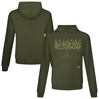 Men's Levelwear  Green Arizona Diamondbacks Relay Protect Pullover Hoodie