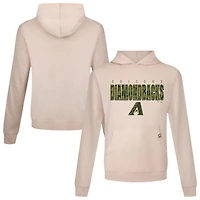 Men's Levelwear  Khaki Arizona Diamondbacks Relay Protect Pullover Hoodie