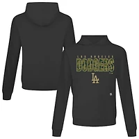Men's Levelwear  Black Los Angeles Dodgers Relay Protect Pullover Hoodie