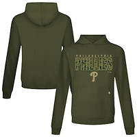 Men's Levelwear  Green Philadelphia Phillies Relay Protect Pullover Hoodie