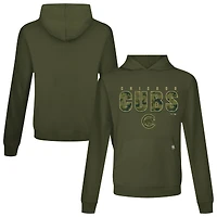 Men's Levelwear  Green Chicago Cubs Relay Protect Pullover Hoodie