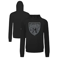 Men's Levelwear  Black Arizona Diamondbacks Mandate Buckler Tri-Blend Pullover Hoodie