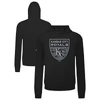 Men's Levelwear  Black Kansas City Royals Mandate Buckler Tri-Blend Pullover Hoodie