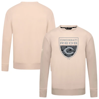 Men's Levelwear  Khaki Cincinnati Reds Mandate Buckler Pullover