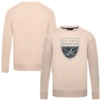 Men's Levelwear  Khaki Atlanta Braves Mandate Buckler Pullover