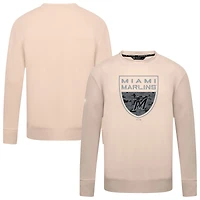 Men's Levelwear  Khaki Miami Marlins Mandate Buckler Pullover