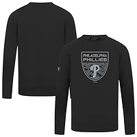 Men's Levelwear  Black Philadelphia Phillies Mandate Buckler Pullover