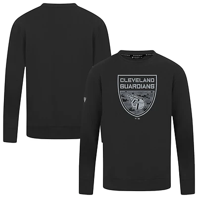 Men's Levelwear  Black Cleveland Guardians Mandate Buckler Pullover