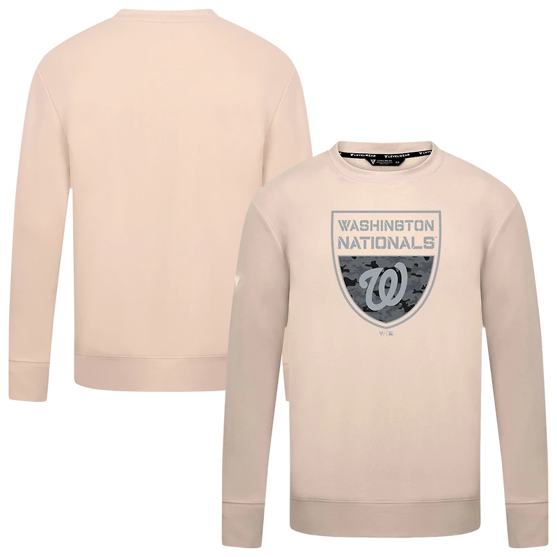 Men's Levelwear  Khaki Washington Nationals Mandate Buckler Pullover