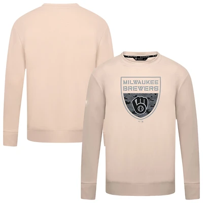 Men's Levelwear  Khaki Milwaukee Brewers Mandate Buckler Pullover