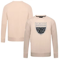 Men's Levelwear  Khaki Milwaukee Brewers Mandate Buckler Pullover