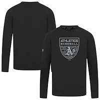Men's Levelwear  Black Oakland Athletics Mandate Buckler Pullover