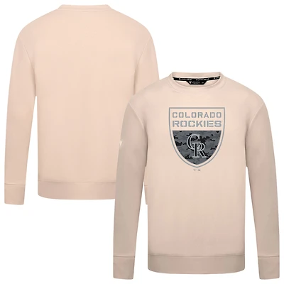 Men's Levelwear  Khaki Colorado Rockies Mandate Buckler Pullover