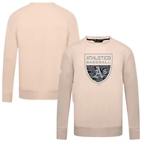 Men's Levelwear  Khaki Oakland Athletics Mandate Buckler Pullover