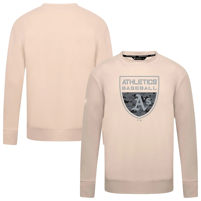 Men's Levelwear Khaki Oakland Athletics Mandate Buckler Pullover