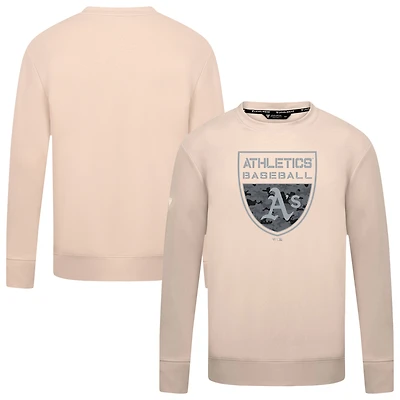 Men's Levelwear  Khaki Oakland Athletics Mandate Buckler Pullover