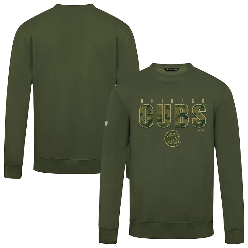 Men's Levelwear  Green Chicago Cubs Zane Protect Pullover Sweatshirt
