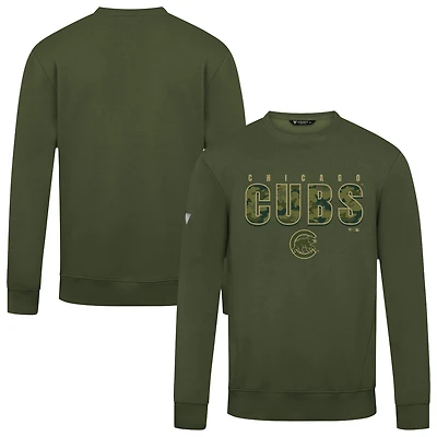 Men's Levelwear  Green Chicago Cubs Zane Protect Pullover Sweatshirt