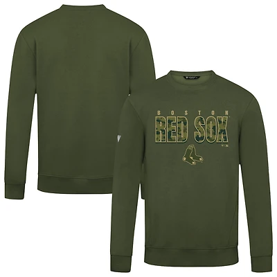 Men's Levelwear  Green Boston Red Sox Zane Protect Pullover Sweatshirt
