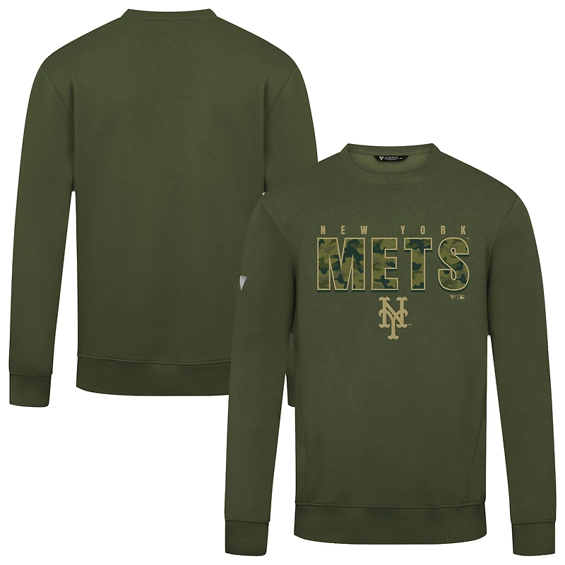 Men's Levelwear  Green New York Mets Zane Protect Pullover Sweatshirt