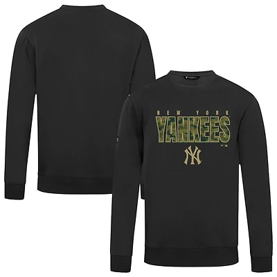 Men's Levelwear  Black New York Yankees Zane Protect Pullover Sweatshirt