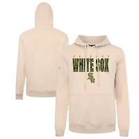 Men's Levelwear  Khaki Chicago White Sox Podium Protect Pullover Hoodie