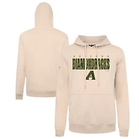 Men's Levelwear  Khaki Arizona Diamondbacks Podium Protect Pullover Hoodie