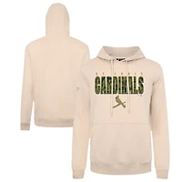 Men's Levelwear  Khaki St. Louis Cardinals Podium Protect Pullover Hoodie