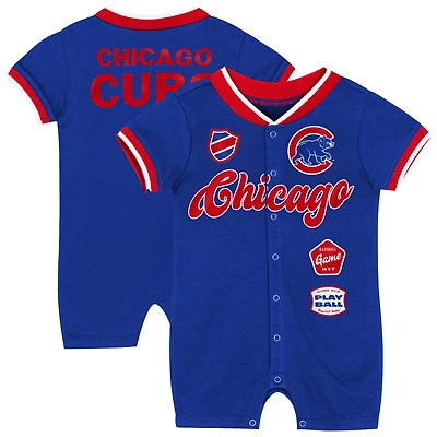 Newborn Outerstuff Royal Chicago Cubs Pinch Coverall