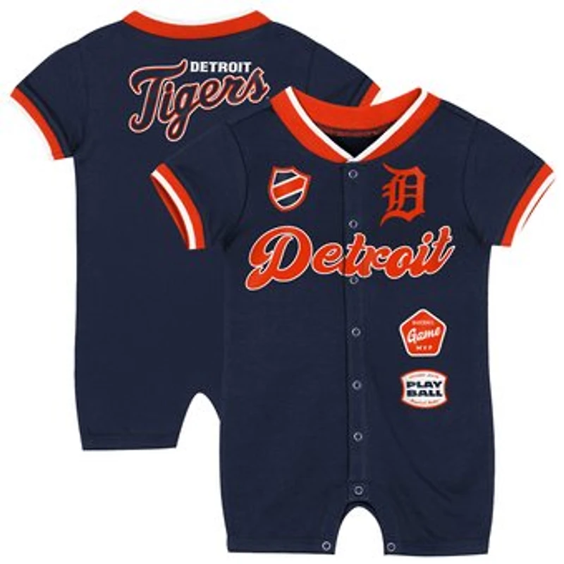 Newborn Outerstuff Navy Detroit Tigers Pinch Coverall