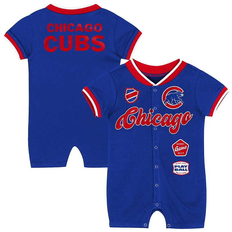 Infant Outerstuff Royal Chicago Cubs Pinch Coverall