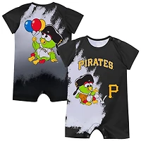 Infant Outerstuff  Black Pittsburgh Pirates Baby Mascot Bodysuit