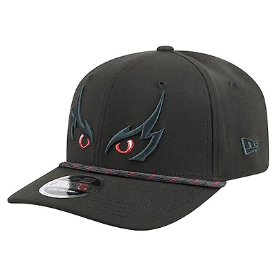 Men's New Era Black Baltimore Ravens Darkness Falls 9SEVENTY Adjustable Hat