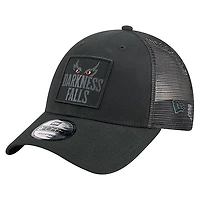 Men's New Era  Black Baltimore Ravens Darkness Falls 9FORTY Adjustable Hat