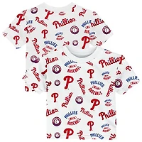 Toddler Outerstuff  White Philadelphia Phillies Run Down T-Shirt