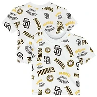 Toddler Outerstuff  White San Diego Padres Run Down T-Shirt