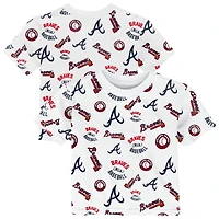 Toddler Outerstuff  White Atlanta Braves Run Down T-Shirt