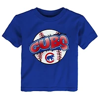 Toddler Outerstuff  Royal Chicago Cubs Split Ball T-Shirt