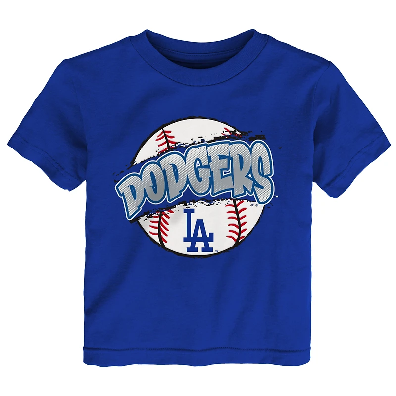 Toddler Outerstuff  Royal Los Angeles Dodgers Split Ball T-Shirt