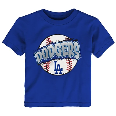 Toddler Outerstuff  Royal Los Angeles Dodgers Split Ball T-Shirt