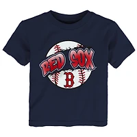 Toddler Outerstuff  Navy Boston Red Sox Split Ball T-Shirt