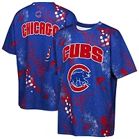 Youth Outerstuff Royal Chicago Cubs Y2 Tech Stadium Lights T-Shirt