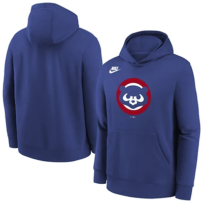 Youth Nike  Royal Chicago Cubs Club Fleece Hoodie