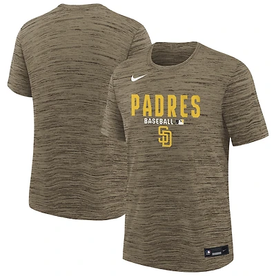 Youth Nike Brown San Diego Padres Authentic Collection Velocity Dri-FIT T-Shirt