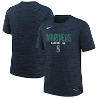 Youth Nike Navy Seattle Mariners Authentic Collection Velocity Dri-FIT T-Shirt